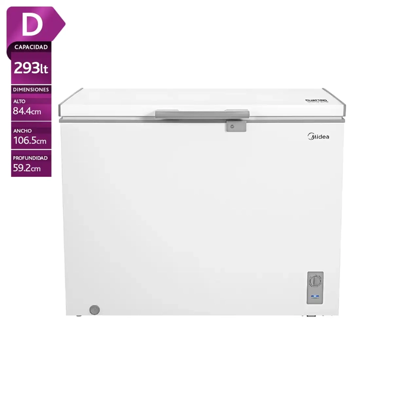 FREEZER HORIZONTAL MIDEA MDRC411FZE01 293L DUAL BLANCO