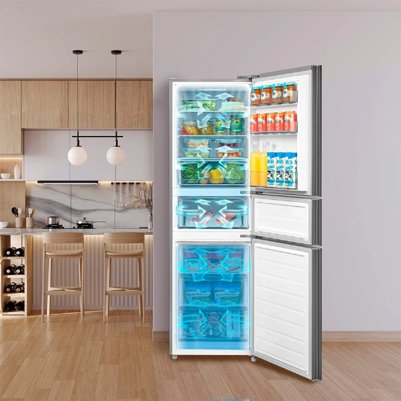 REFRIGERADOR BOTTOM FREEZER MIDEA MDRB363TDE50IN 263L NO FROST GRIS - 7