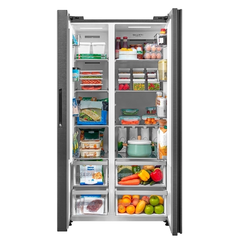 REFRIGERADOR SIDE BY SIDE MIDEA MDRS791FGEDX 592L NO FROST NEGRO - 4