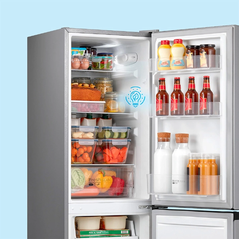 REFRIGERADOR BOTTOM FREEZER MIDEA MDRB241FGE50M 174L FRÍO DIRECTO GRIS - 7