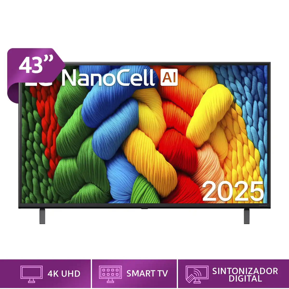 SMART TV LG NANOCELL 4K UHD 43” 43NANO80ASA - 1