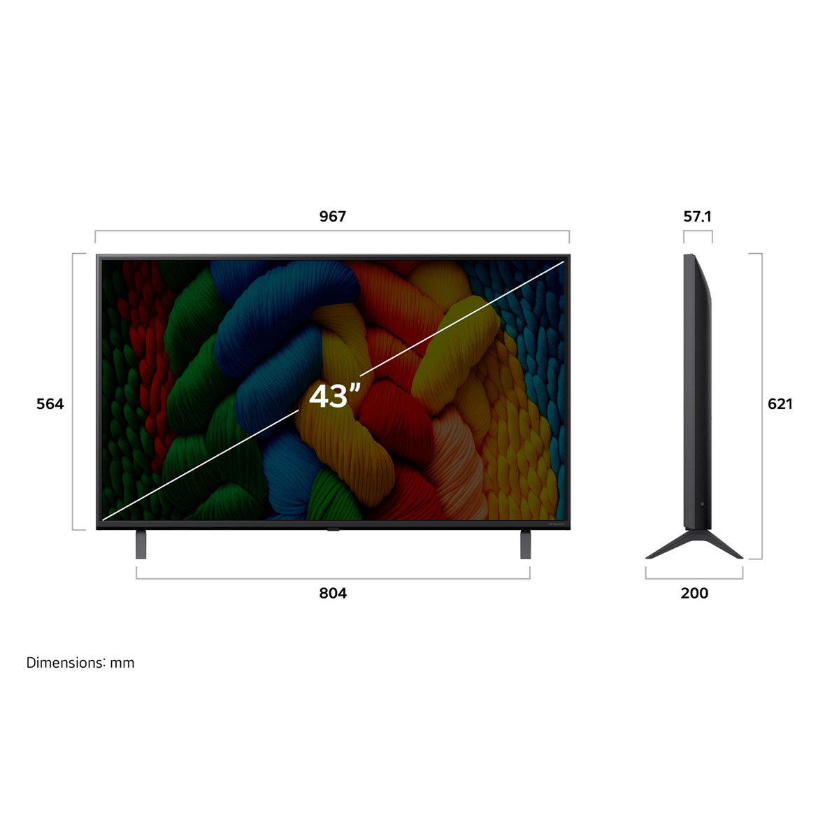 SMART TV LG NANOCELL 4K UHD 43” 43NANO80ASA - 3