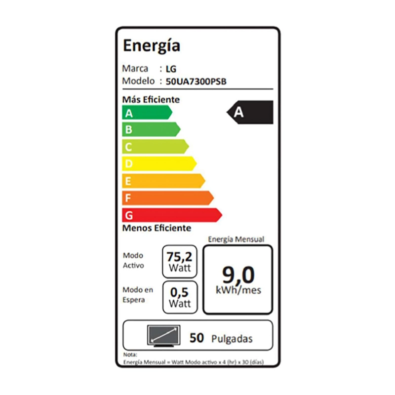 SMART TV LG 4K UHD 50” 50UA7300PSB - 12
