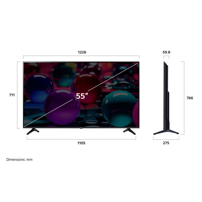 SMART TV LG UHD 4K 55” 55UA7300PSB - 3