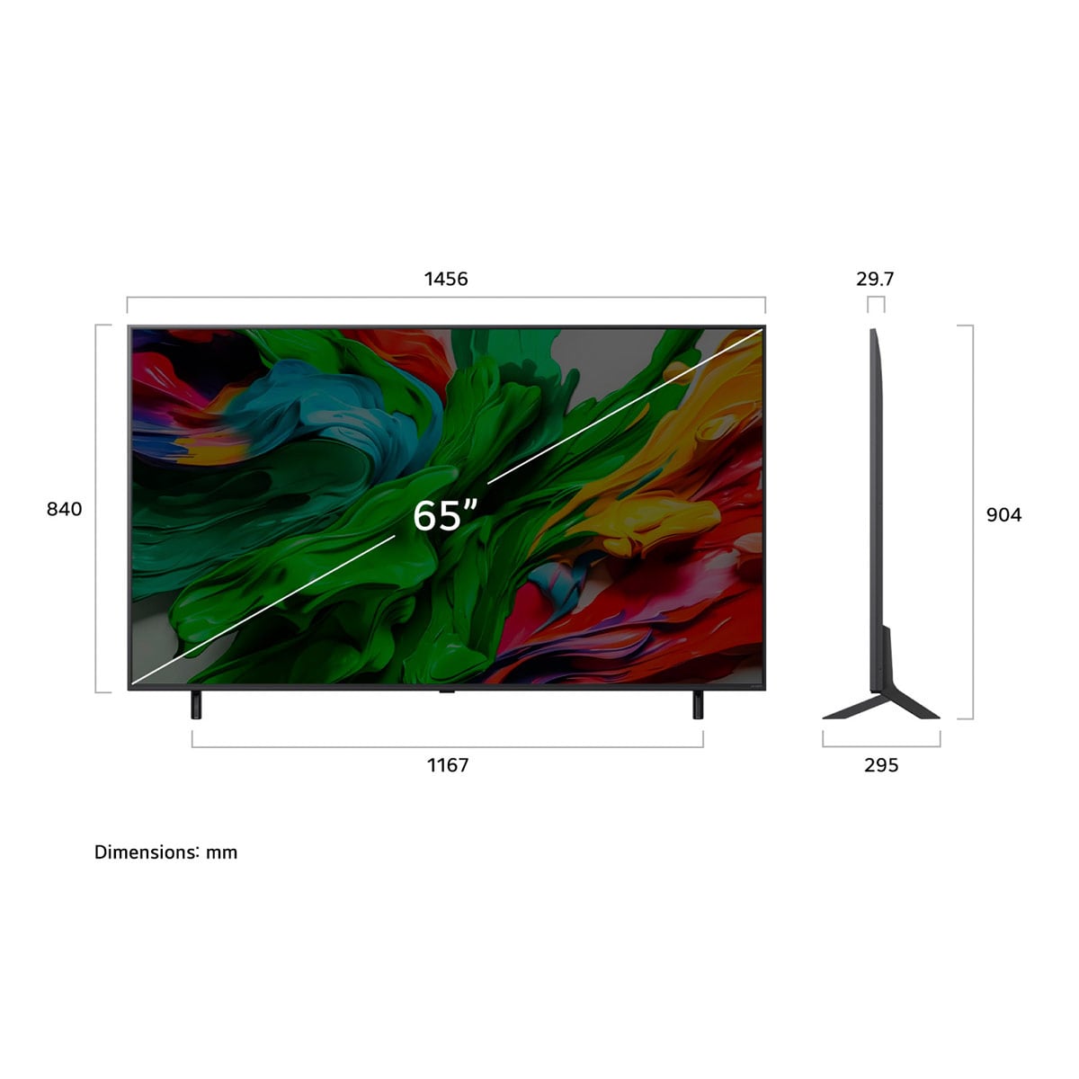 SMART TV LG QNED 4K UHD 65” 65QNED85ASG - 3