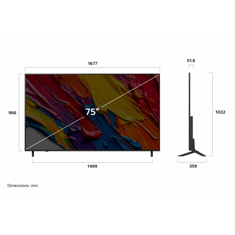 SMART TV LG QNED 4K UHD 75” 75QNED82ASG - 3