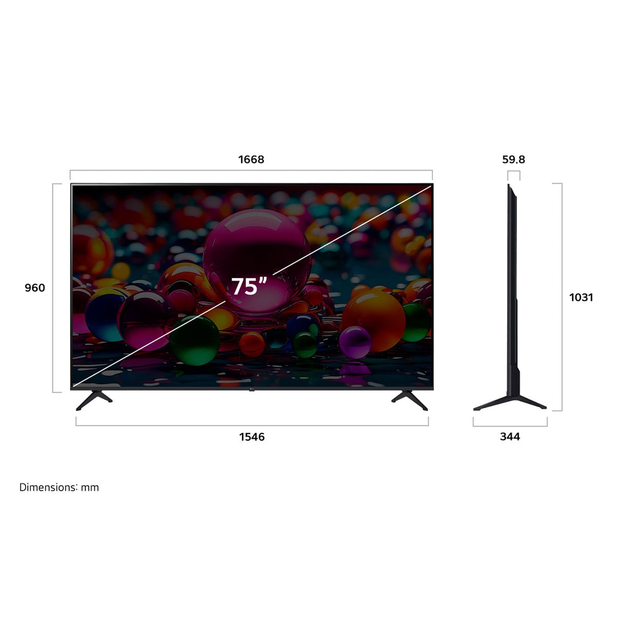 SMART TV LG LED 4K UHD 75” 75UA8050PSA - 5