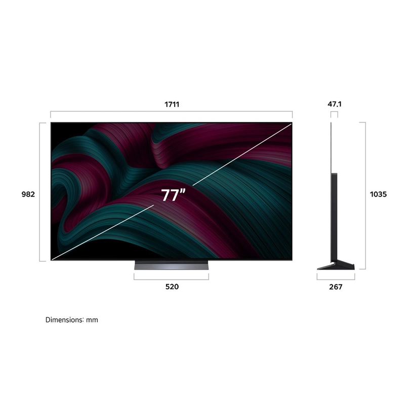 SMART TV LG OLED 4K UHD 77” OLED77C5PSA - 3