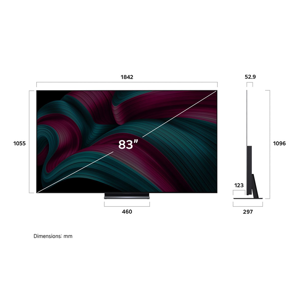 SMART TV LG OLED 4K UHD 83” OLED83C5PSA - 3