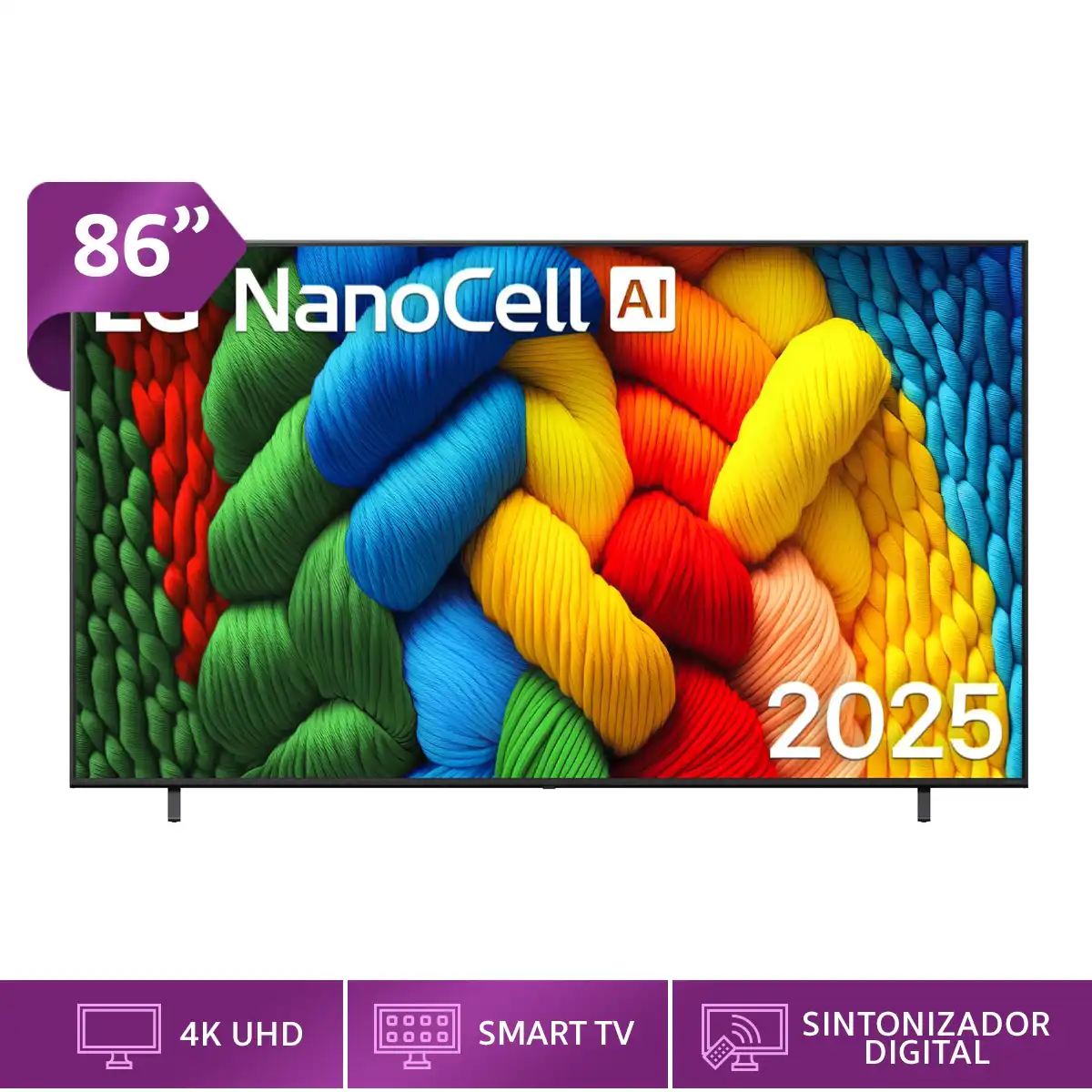 SMART TV LG NANOCELL 4K UHD 86” 86NANO80ASA - 1