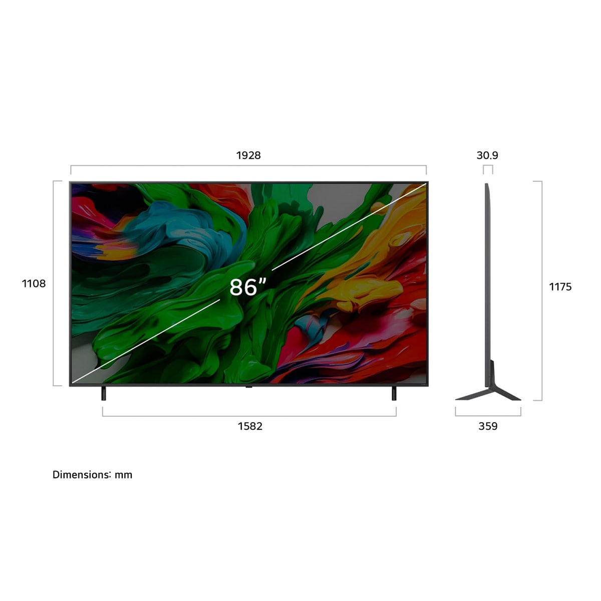 SMART TV LG QNED 4K UHD 86” 86QNED85ASG - 3