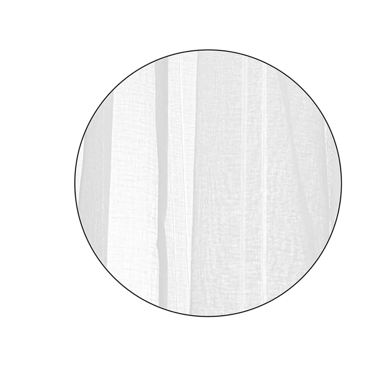 SET CORTINAS VELO DORAL PANAL DOLLY BLANCO - 2