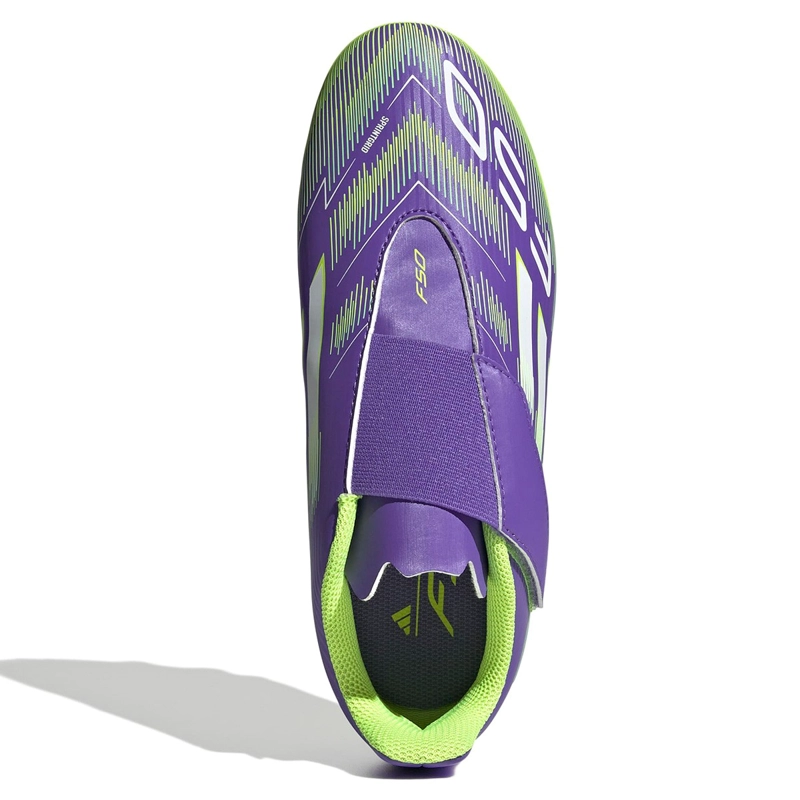 ZAPATILLAS UNISEX INFANTIL ADIDAS FÚTBOL MORADO F50 CLUB VEL FG/MG J - 5