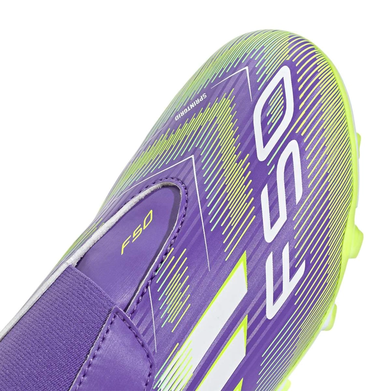 ZAPATILLAS UNISEX INFANTIL ADIDAS FÚTBOL MORADO F50 CLUB VEL FG/MG J - 7