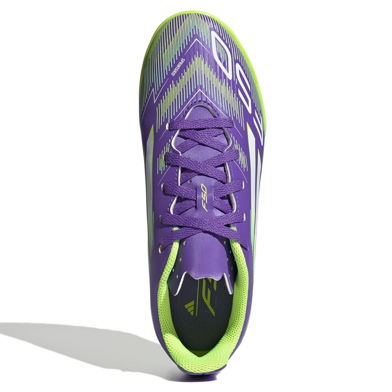 ZAPATILLAS UNISEX INFANTIL ADIDAS FÚTBOL MORADO F50 CLUB TF J - 5