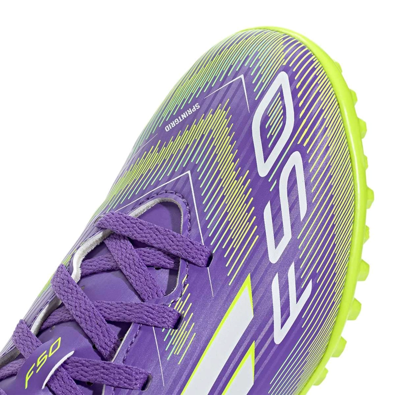 ZAPATILLAS UNISEX INFANTIL ADIDAS FÚTBOL MORADO F50 CLUB TF J - 7