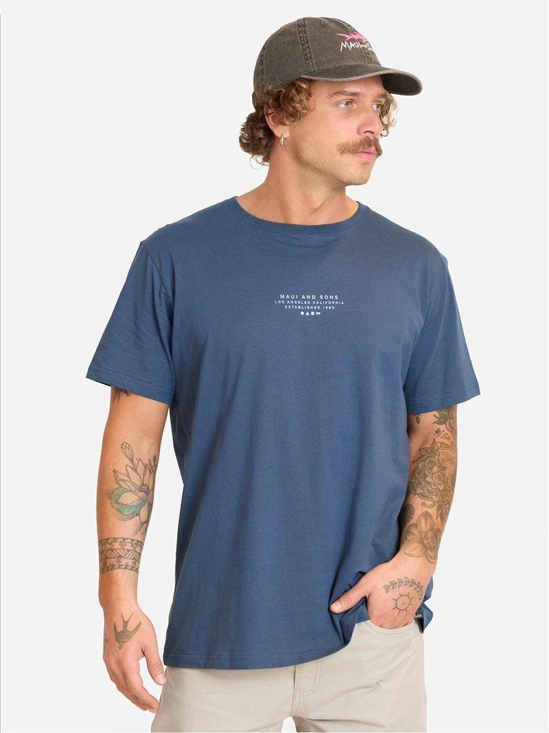 POLERA HOMBRE MAUI AND SONS ALGODÓN MANGA CORTA - 1