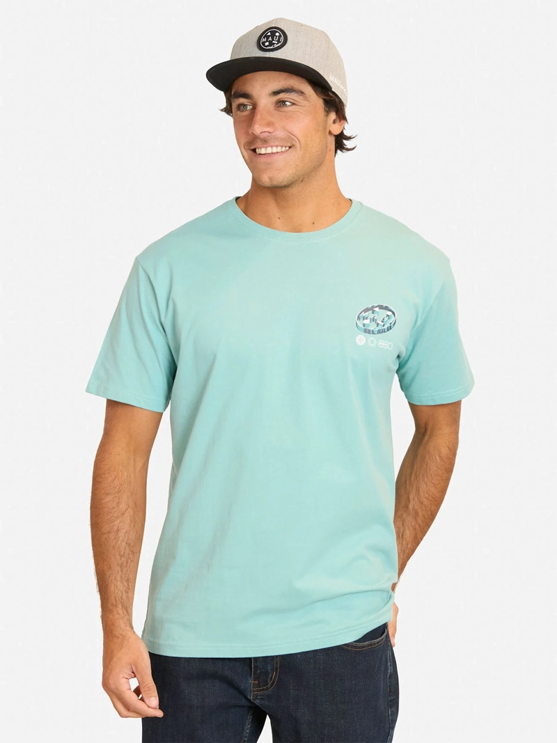 POLERA HOMBRE MAUI & SONS MANGA CORTA DISEÑO ESTAMPADO - 1