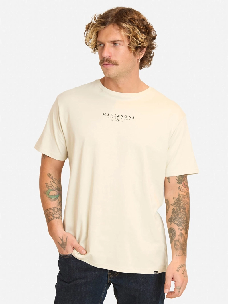 POLERA HOMBRE MAUI & SONS MANGA CORTA ESTILO URBANO - 1