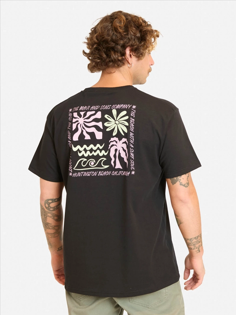 POLERA HOMBRE MAUI AND SONS ALGODÓN MANGA CORTA - 2