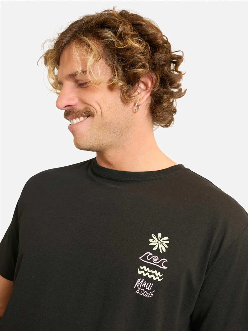 POLERA HOMBRE MAUI AND SONS ALGODÓN MANGA CORTA - 3