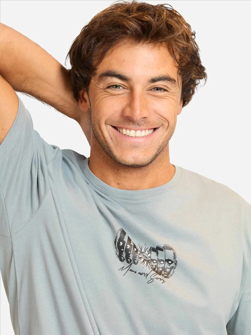 POLERA MANGA CORTA HOMBRE MAUI & SONS 5P165MV - 3