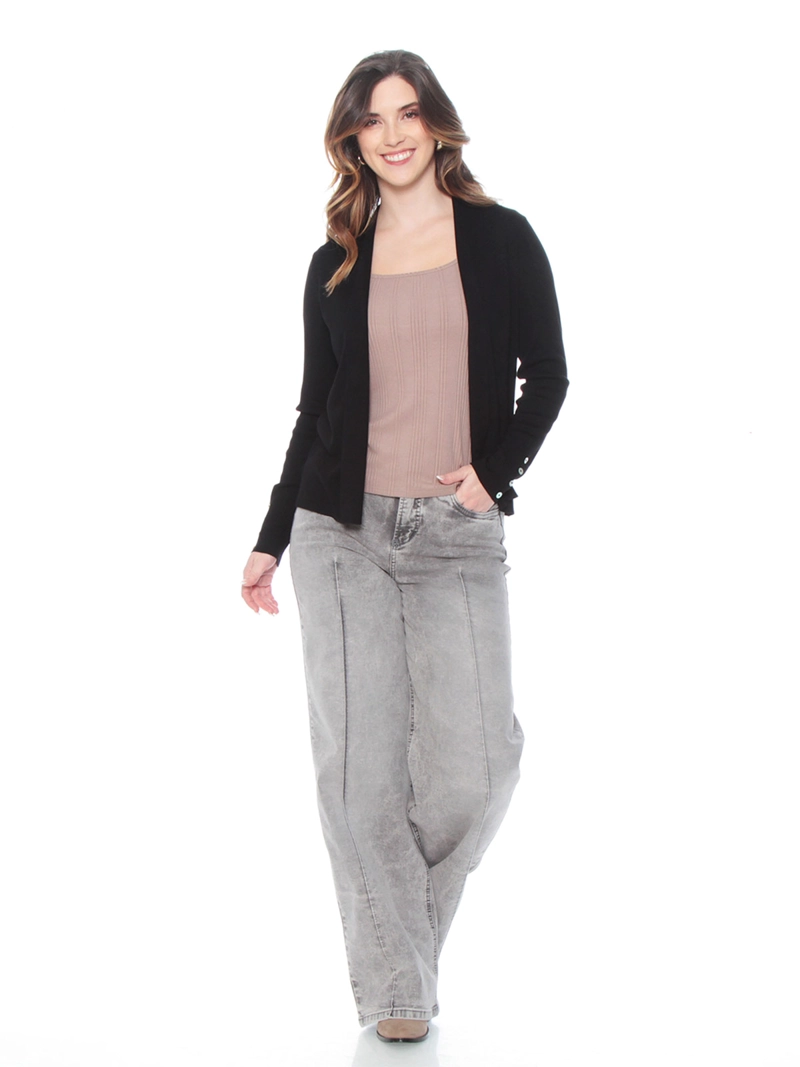 CARDIGAN MUJER WADOS MANGA LARGA CON BOTONES