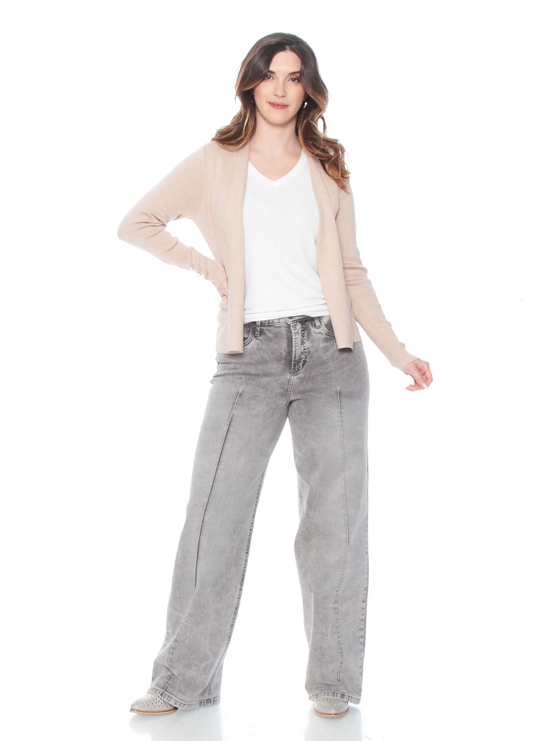CARDIGAN MUJER WADOS MANGA LARGA CON BOTONES - 2