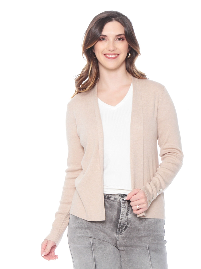CARDIGAN MUJER WADOS MANGA LARGA CON BOTONES - 4