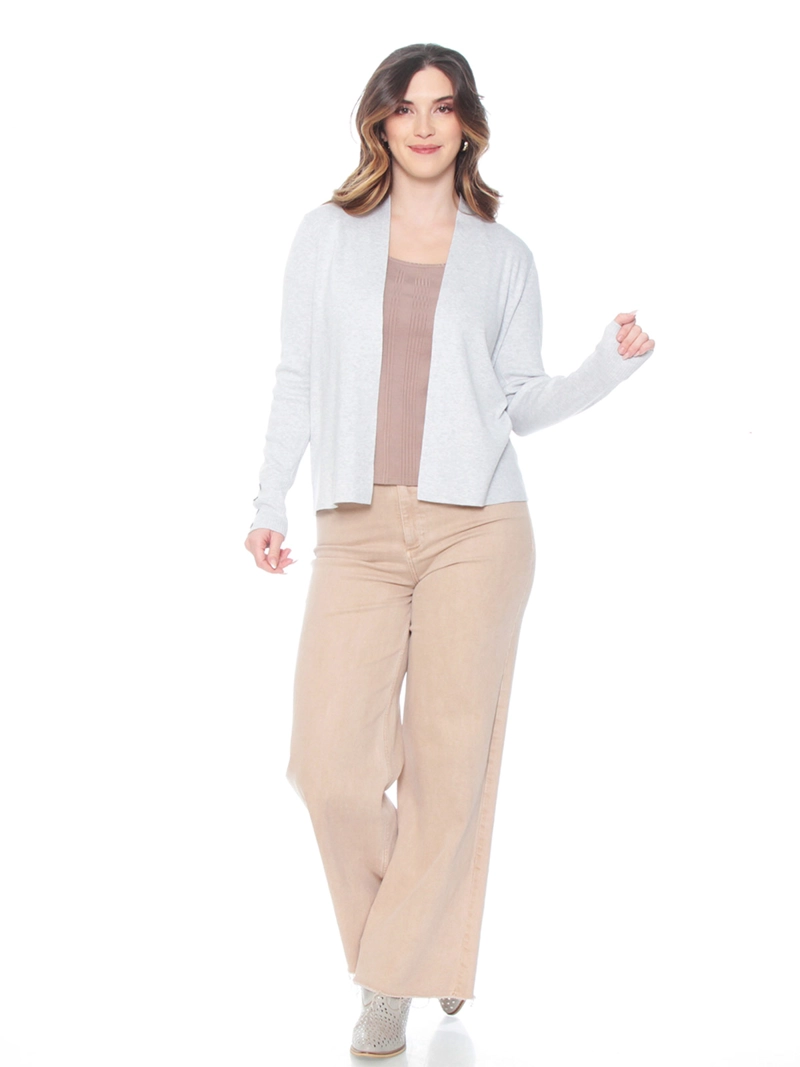 CARDIGAN MUJER WADOS MANGA LARGA CON BOTONES - 1