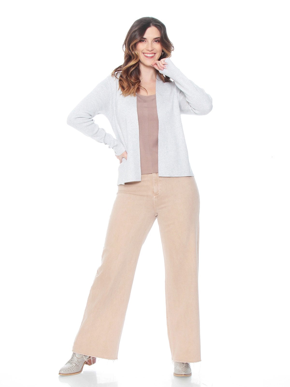 CARDIGAN MUJER WADOS MANGA LARGA CON BOTONES - 2