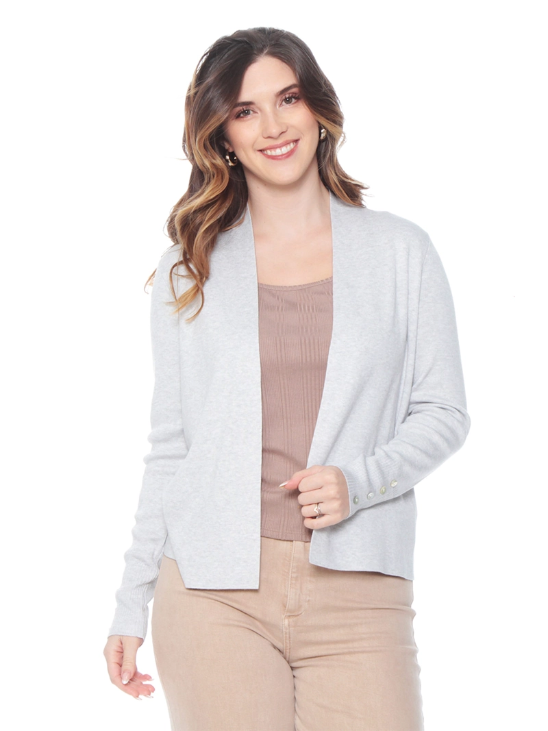 CARDIGAN MUJER WADOS MANGA LARGA CON BOTONES - 4