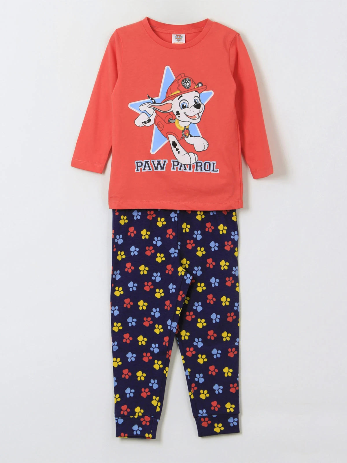 PIJAMA NIÑO PAW PATROL LARGO ROJO - 1