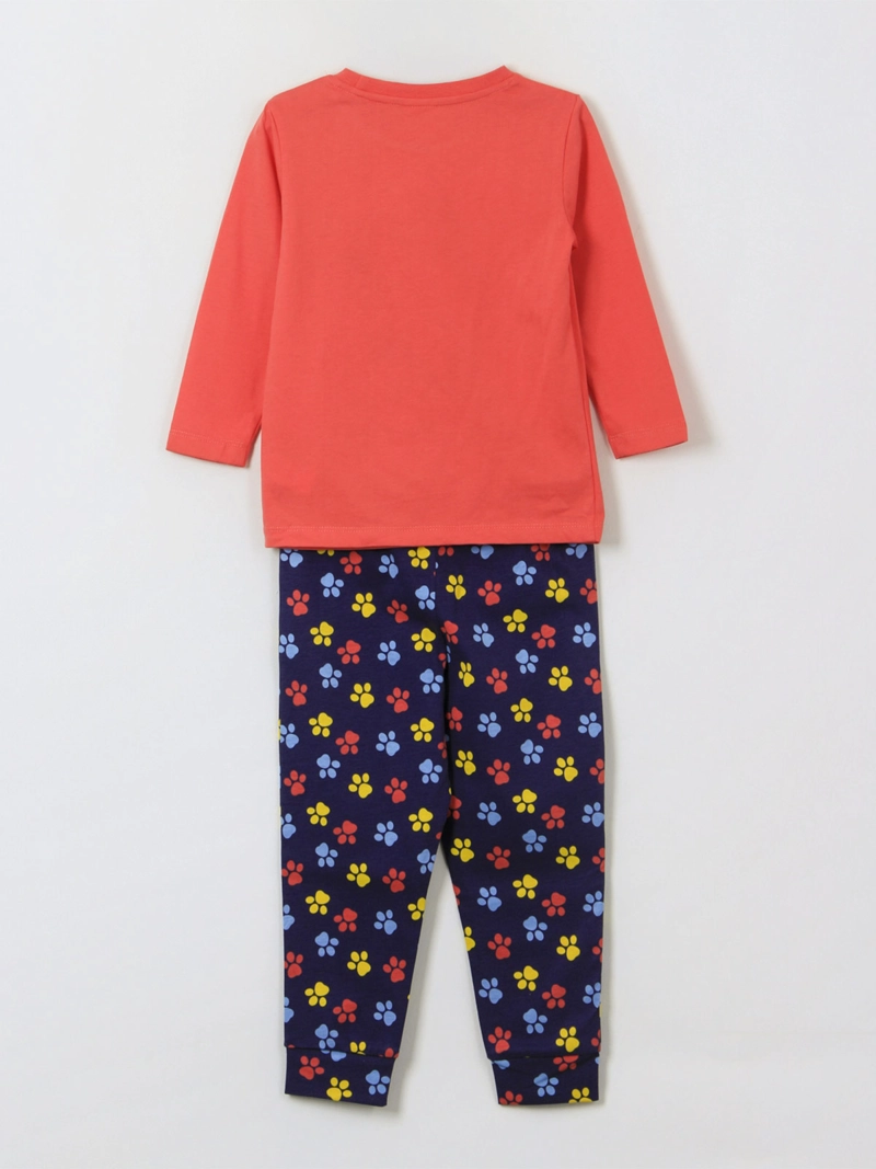 PIJAMA NIÑO PAW PATROL LARGO ROJO - 2