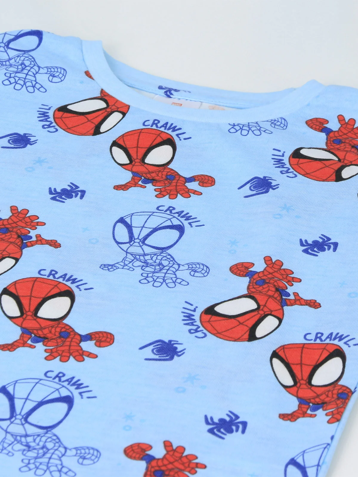 PIJAMA NIÑO SPIDERMAN SPIDEY LARGO CELESTE - 3