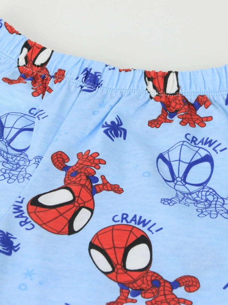 PIJAMA NIÑO SPIDERMAN SPIDEY LARGO CELESTE - 4