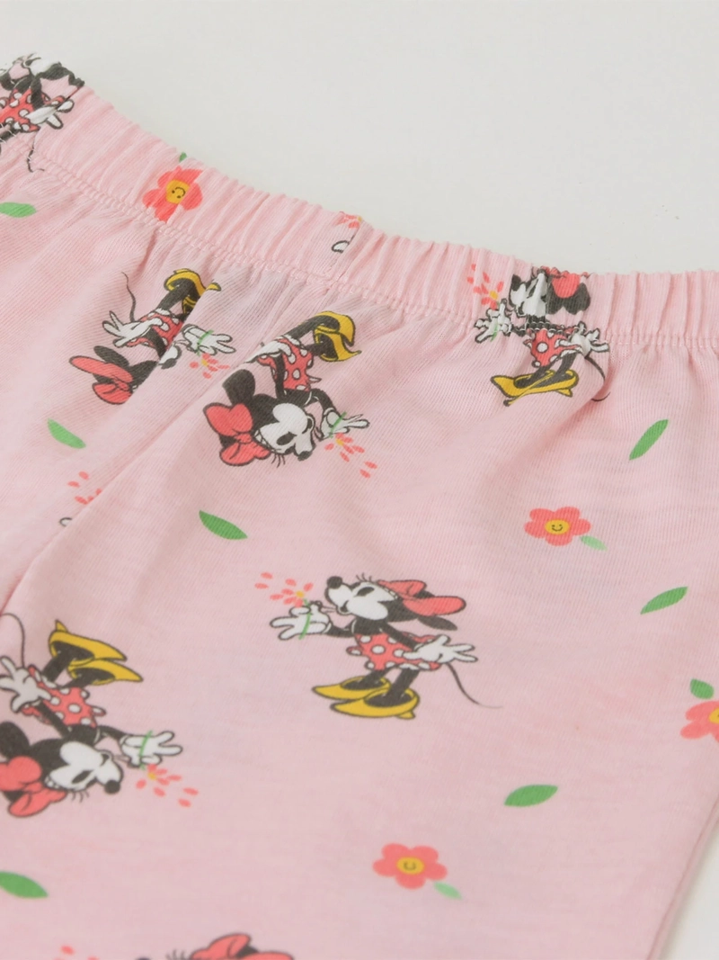 PIJAMA NIÑA MINNIE LARGO ROSADO - 4