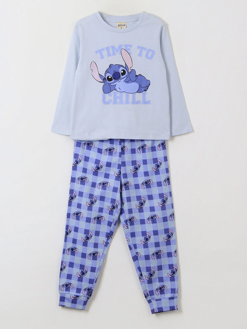 PIJAMA NIÑA DISNEY STITCH ALGODÓN - 1