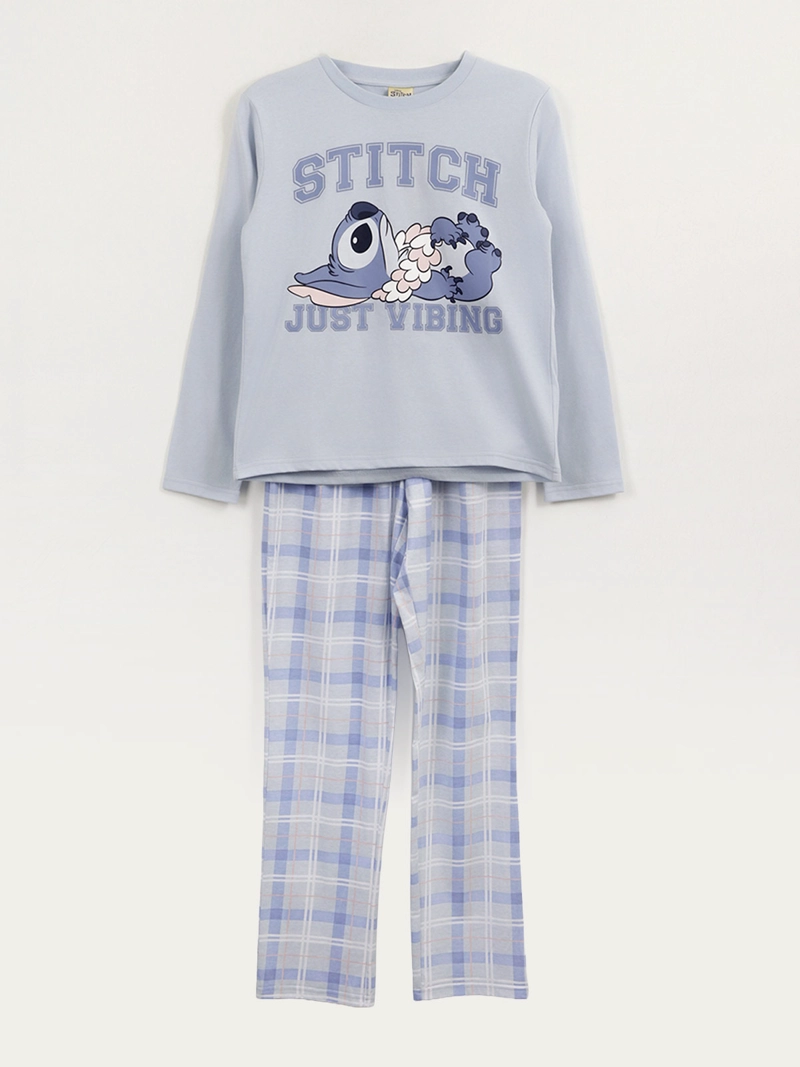 PIJAMA NIÑA DISNEY STITCH ALGODÓN - 1