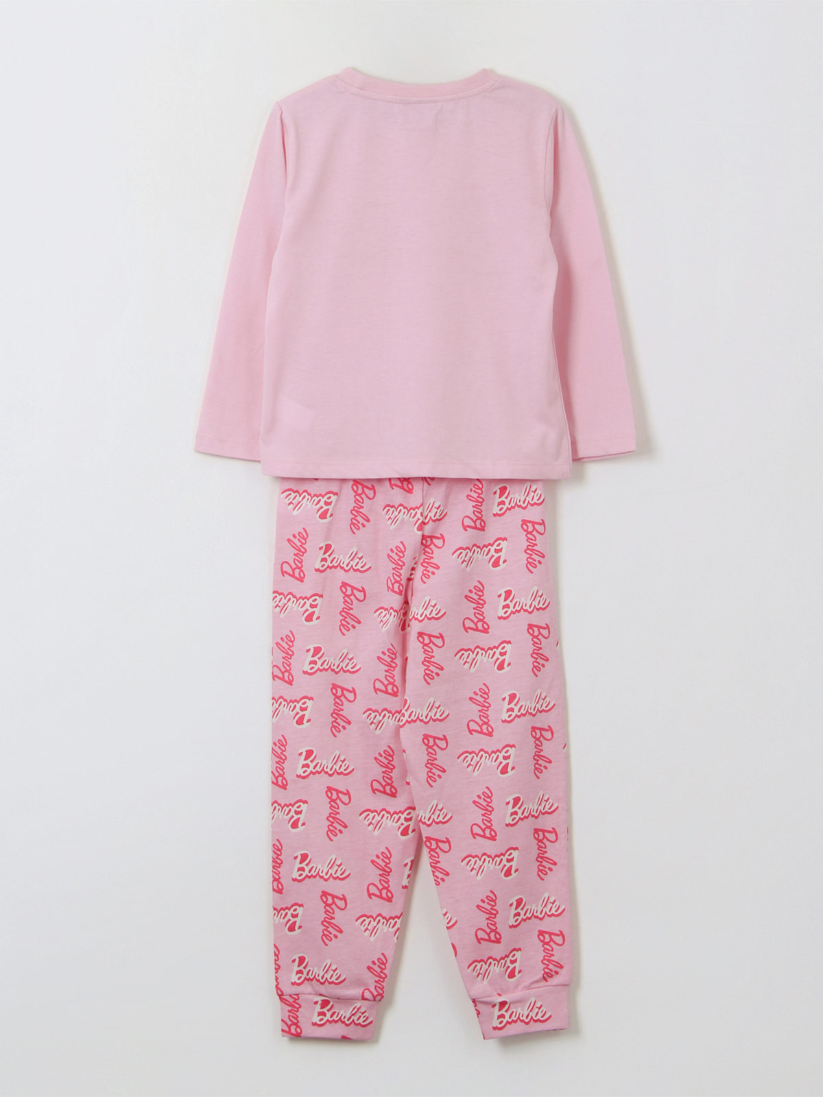 PIJAMA NIÑA BARBIE LARGO ROSADO - 2