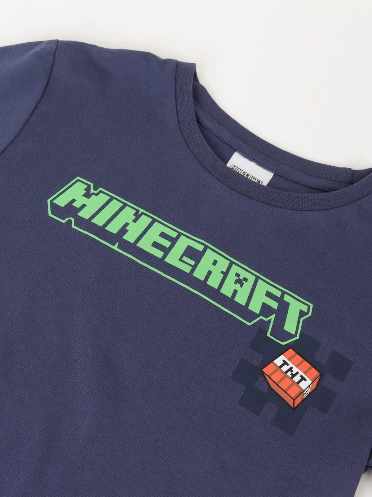 PIJAMA NIÑO MINECRAFT LARGO AZUL - 3