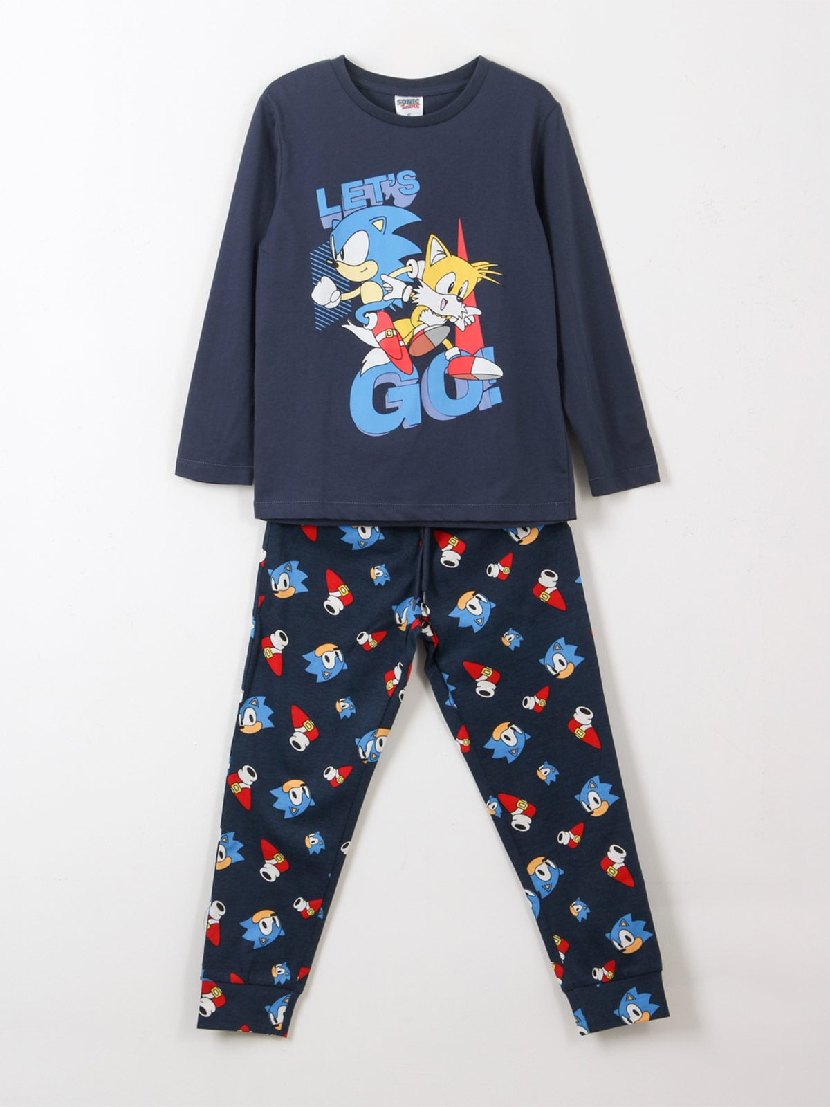 PIJAMA NIÑO SONIC LARGO AZUL