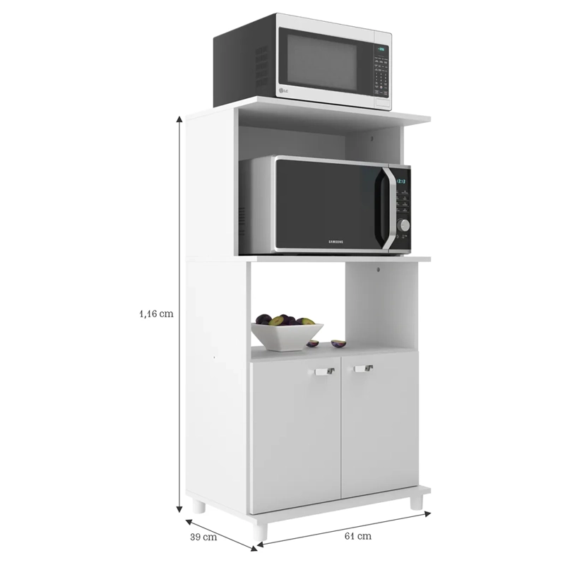 MUEBLE MULTIUSO ALTAVISION DALLAS 2P BLANCO - 3