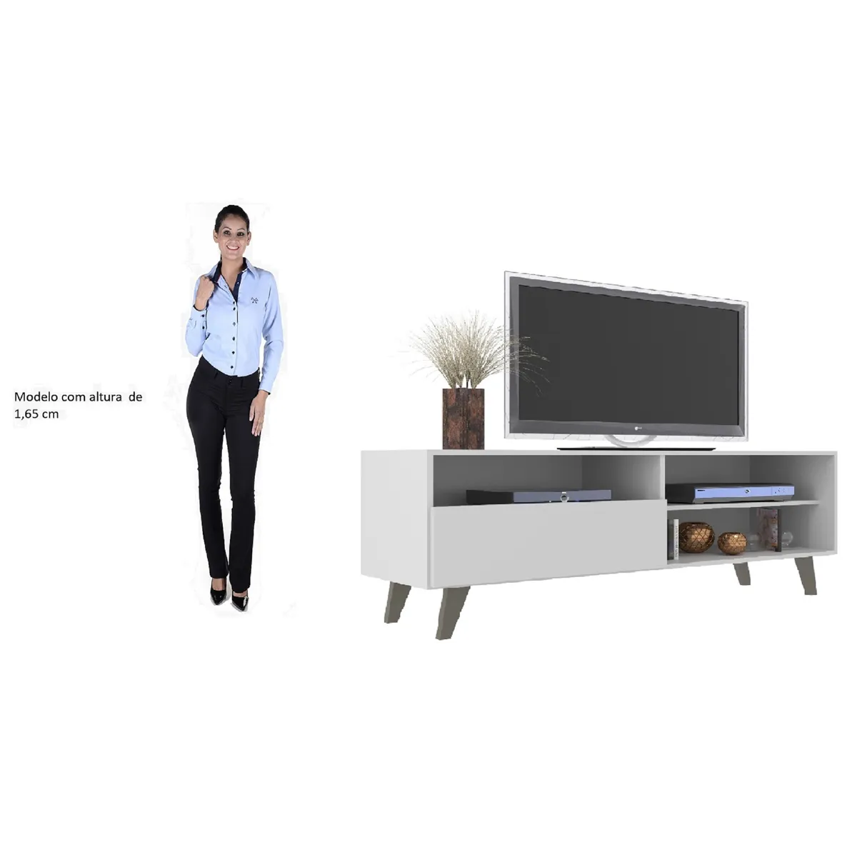RACK TV ALTAVISION DETROIT 55" BLANCO - 2