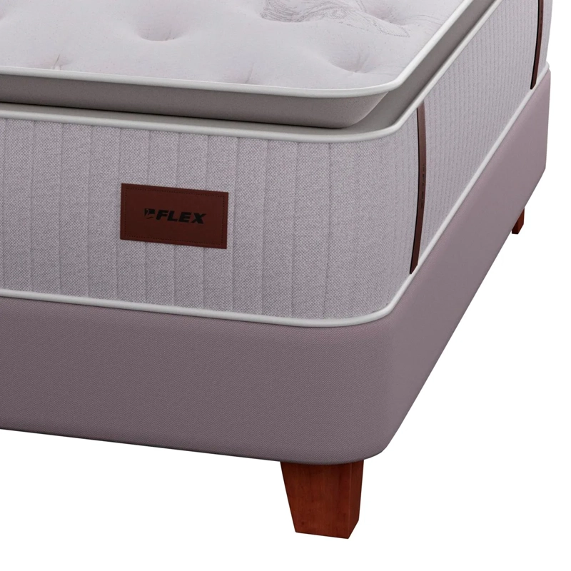 CAMA EUROPEA FLEX HERITAGE BOX KING + RESPALDO TUBULAR - 3