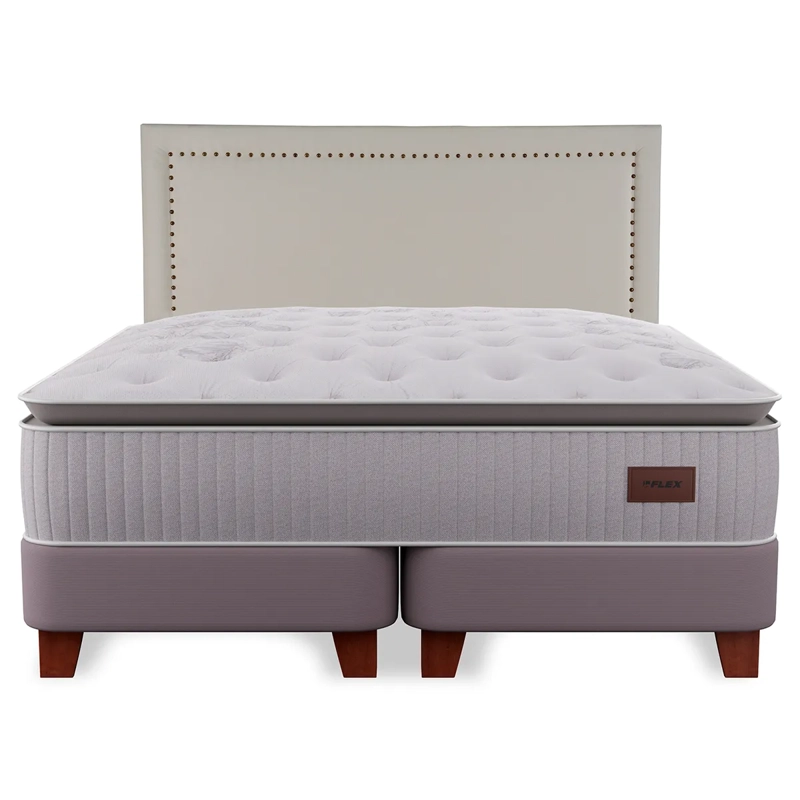 CAMA EUROPEA FLEX HERITAGE BOX SÚPER KING + RESPALDO TACHAS - 2