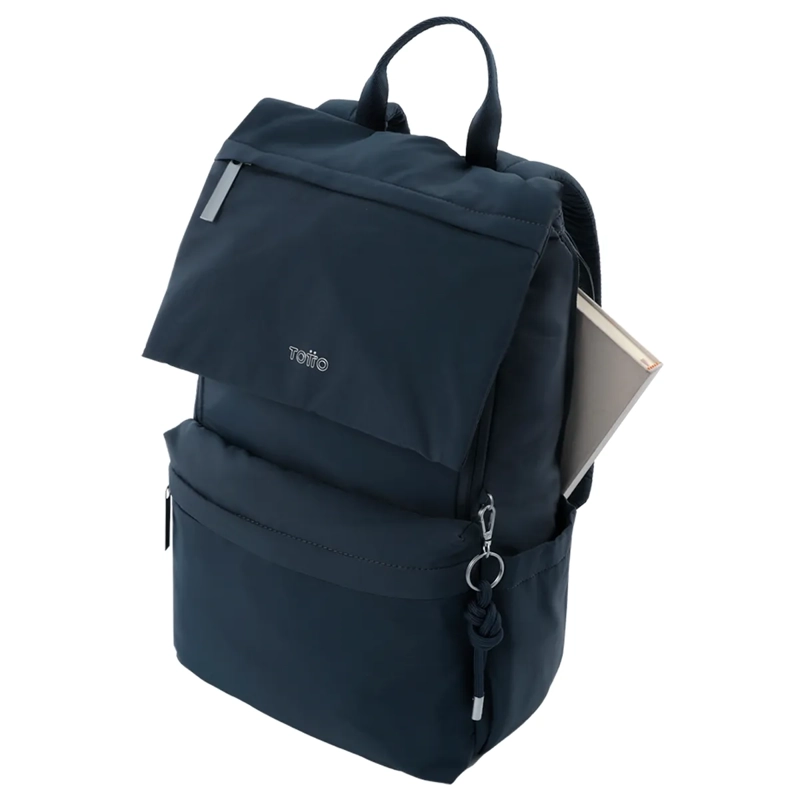 MOCHILA TOTTO MORRAL AMBAR AZUL - 5