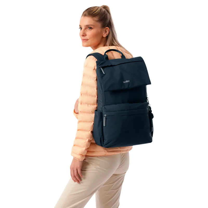 MOCHILA TOTTO MORRAL AMBAR AZUL - 7