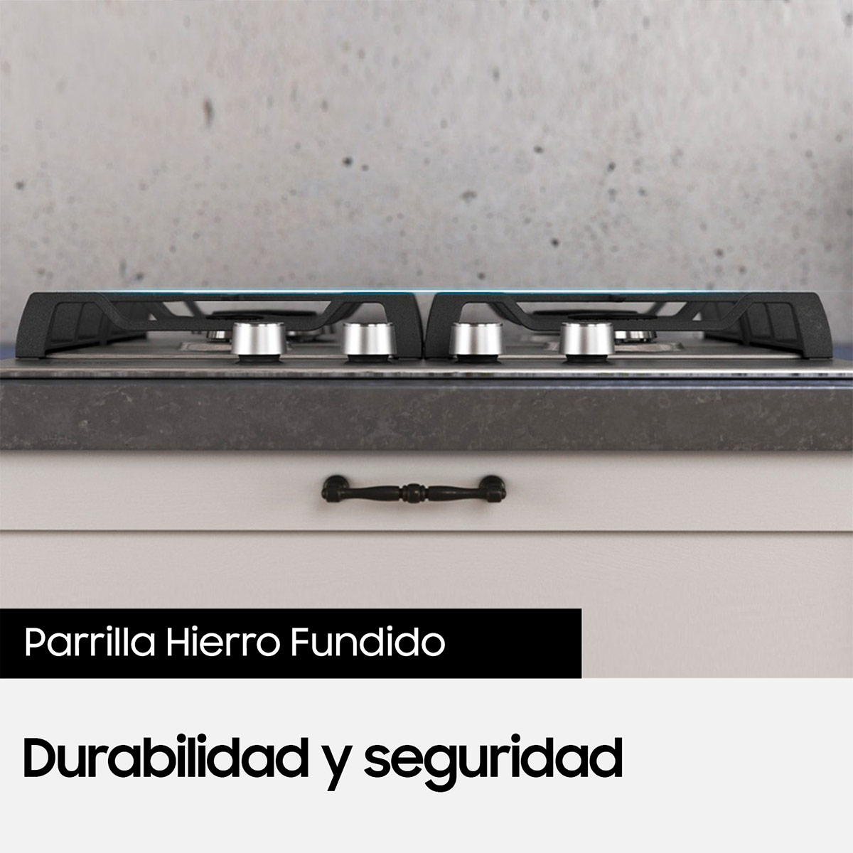 ENCIMERA GAS LICUADO SAMSUNG 4 QUEMADORES NA64D3010AS/ZS - 5