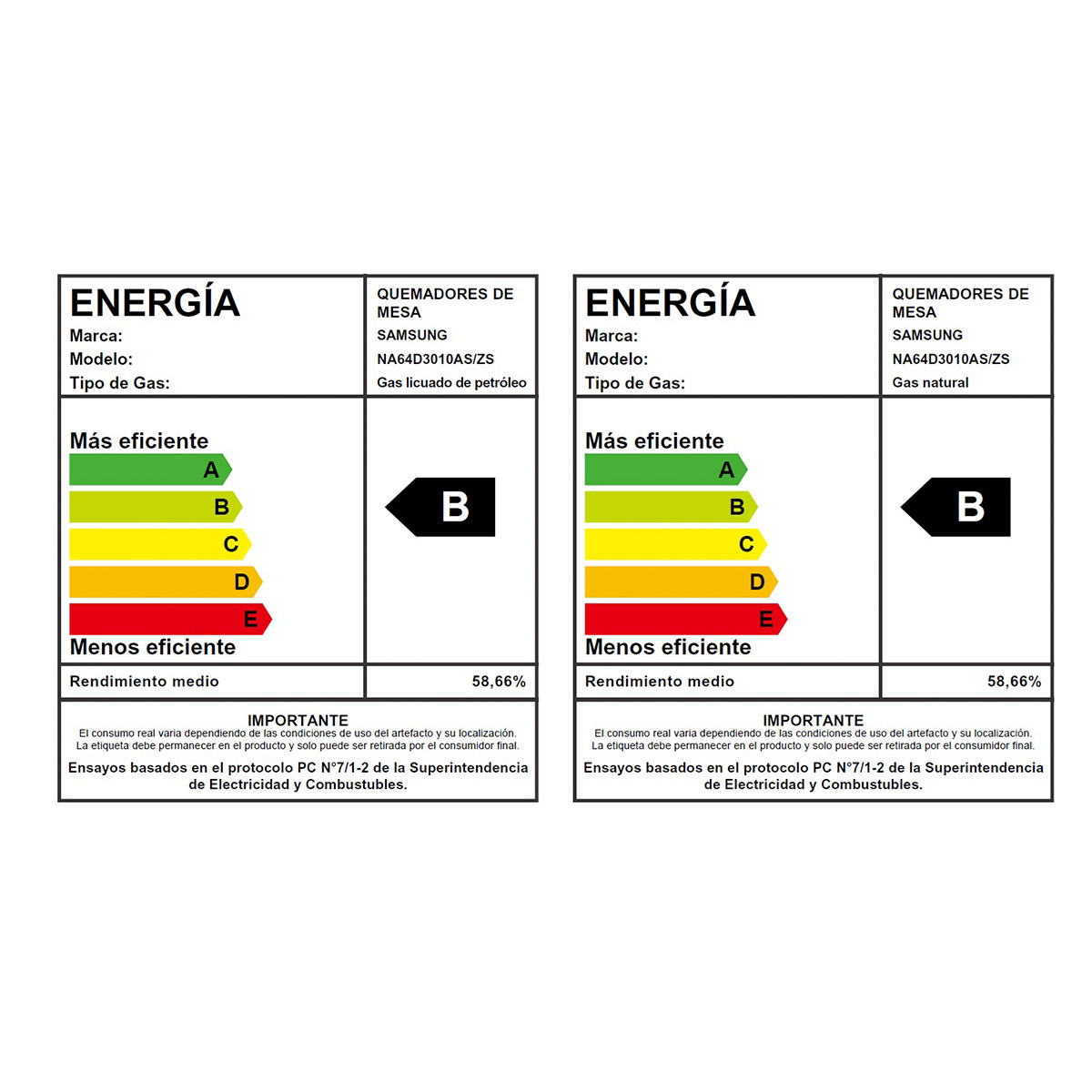 ENCIMERA GAS LICUADO SAMSUNG 4 QUEMADORES NA64D3010AS/ZS - 6